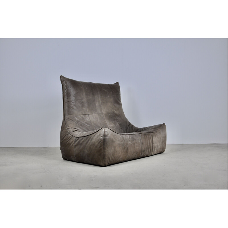 Vintage The Rock Leather Sofa by Gerard van den Berg for Montis 1970s