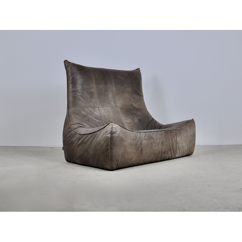 Vintage The Rock Leather Sofa by Gerard van den Berg for Montis 1970s