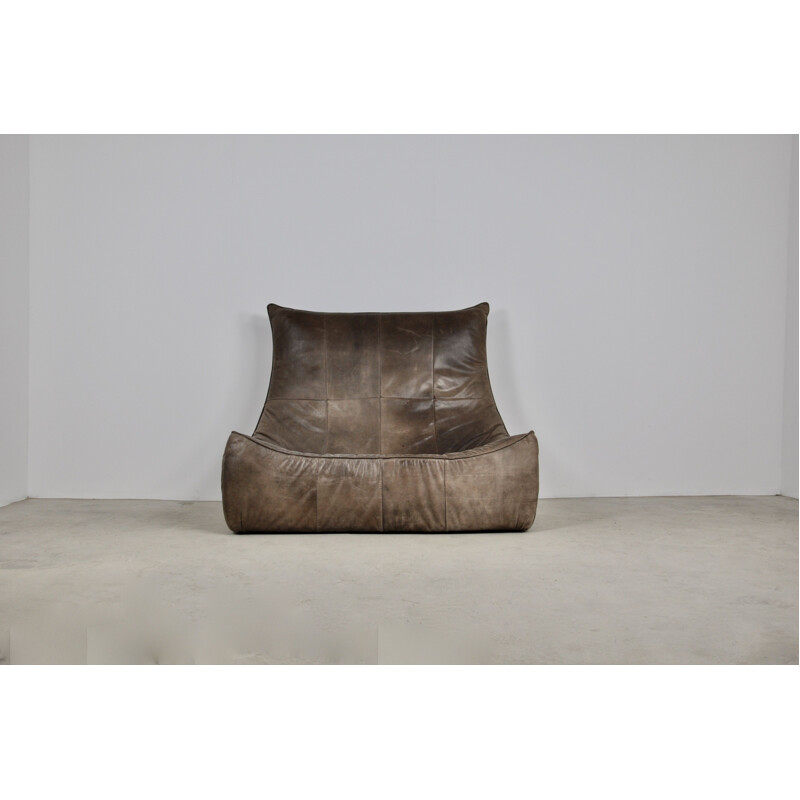 Vintage The Rock Leather Sofa by Gerard van den Berg for Montis 1970s