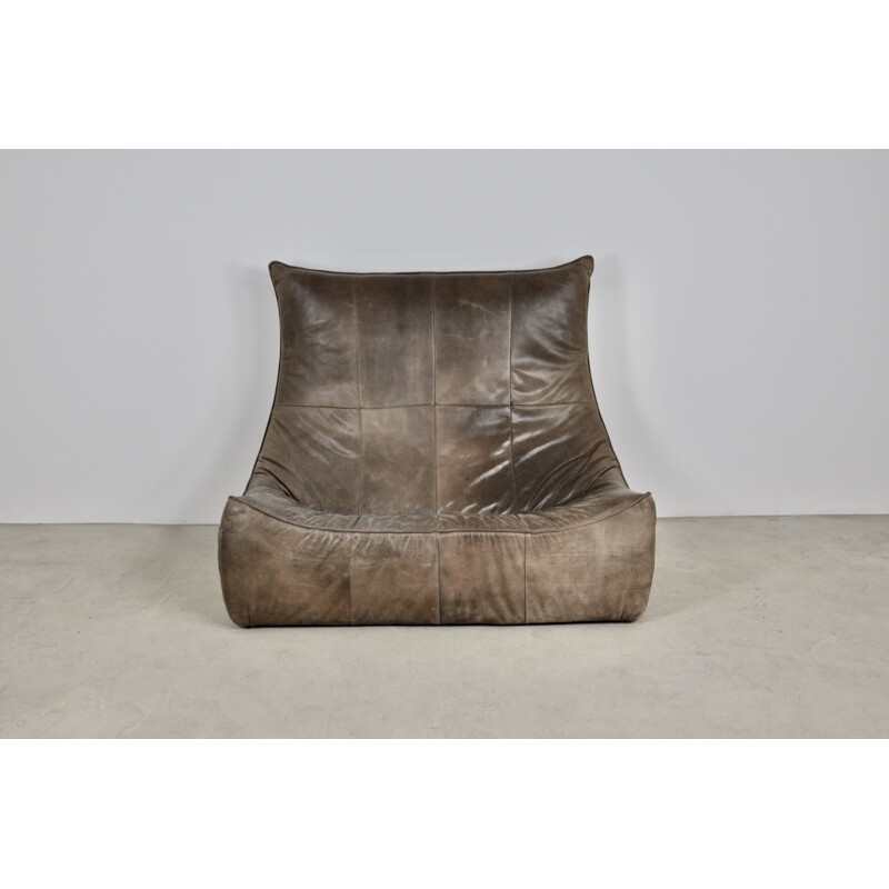 Vintage The Rock Leather Sofa by Gerard van den Berg for Montis 1970s