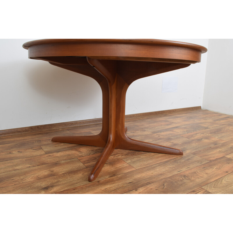 Mid-Century Teak Extendable Dining Table Danish 1960s