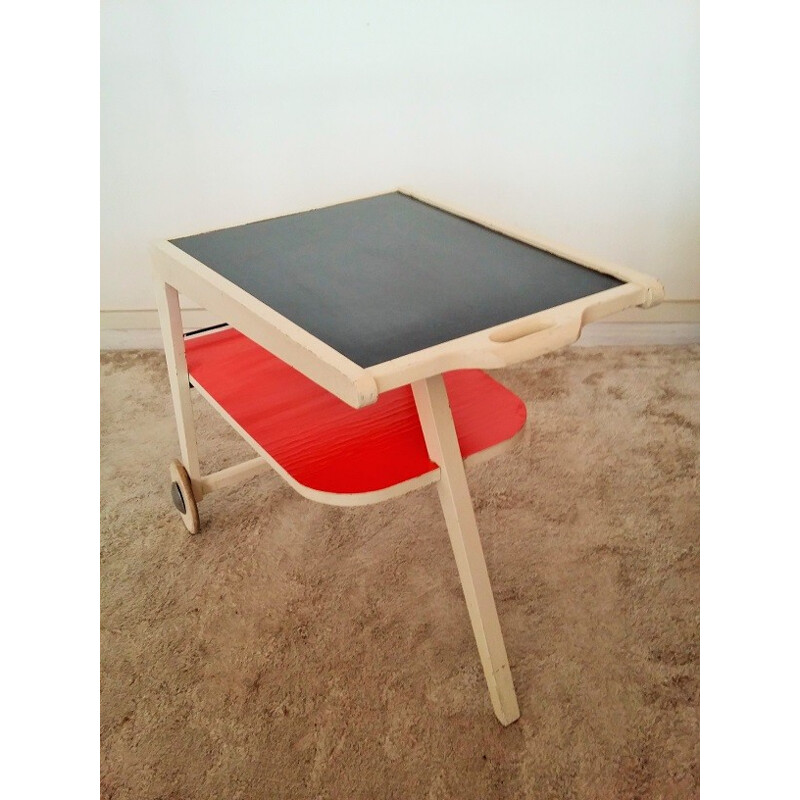 Serving table in wood - 1950s