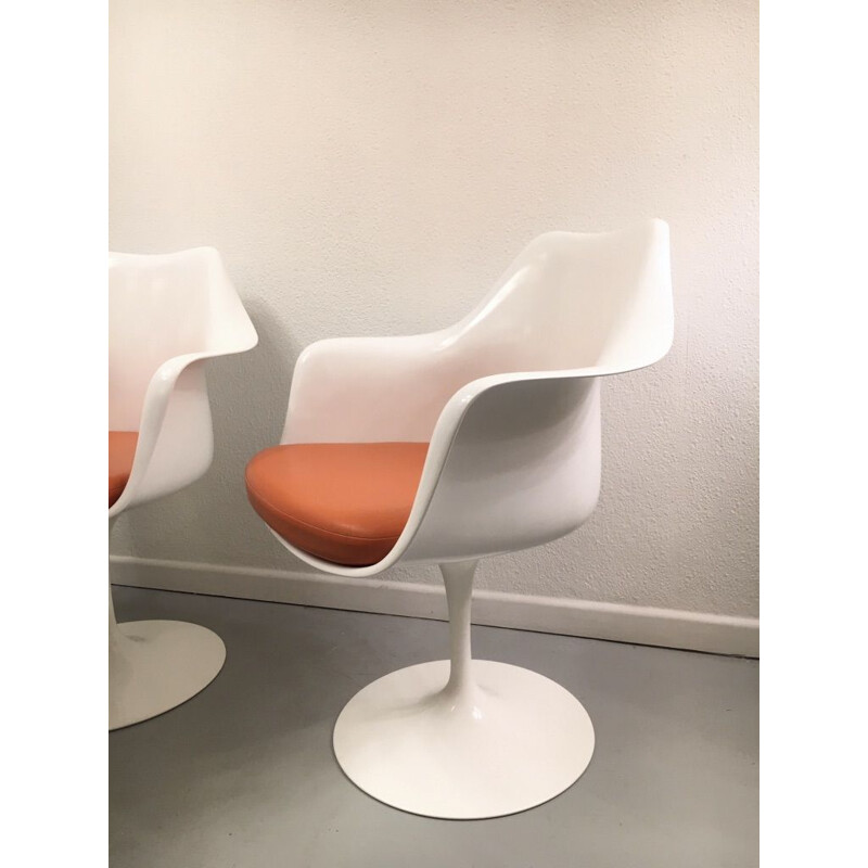 Lot de 6 fauteuils vintage Tulipe par Eero Saarinen pour Knoll