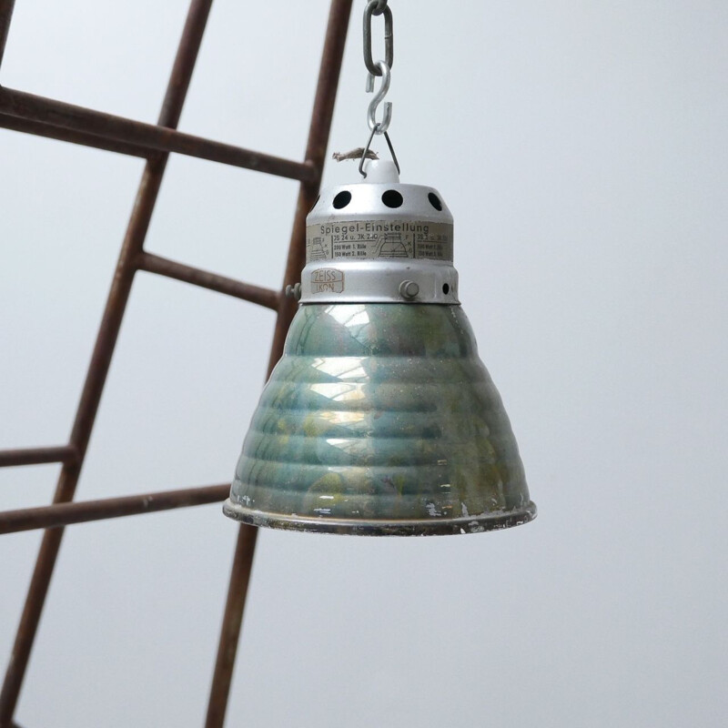 Set of 6 vintage Zeiss Ikon mercury glass hanging lampshades