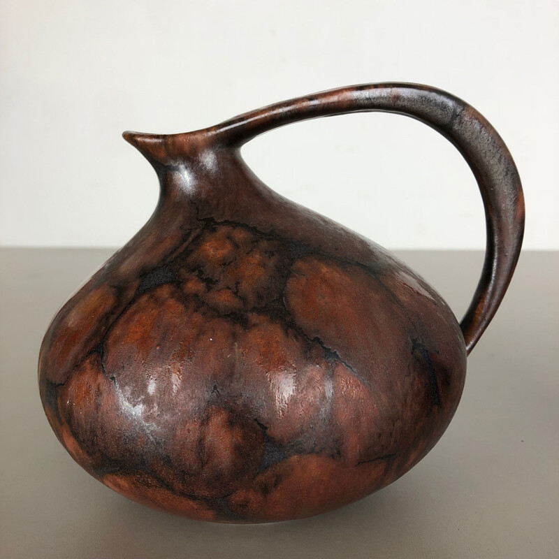 Par de vasos de cerâmica vintage de Kurt Tschörner para Ruscha, Alemanha 1960