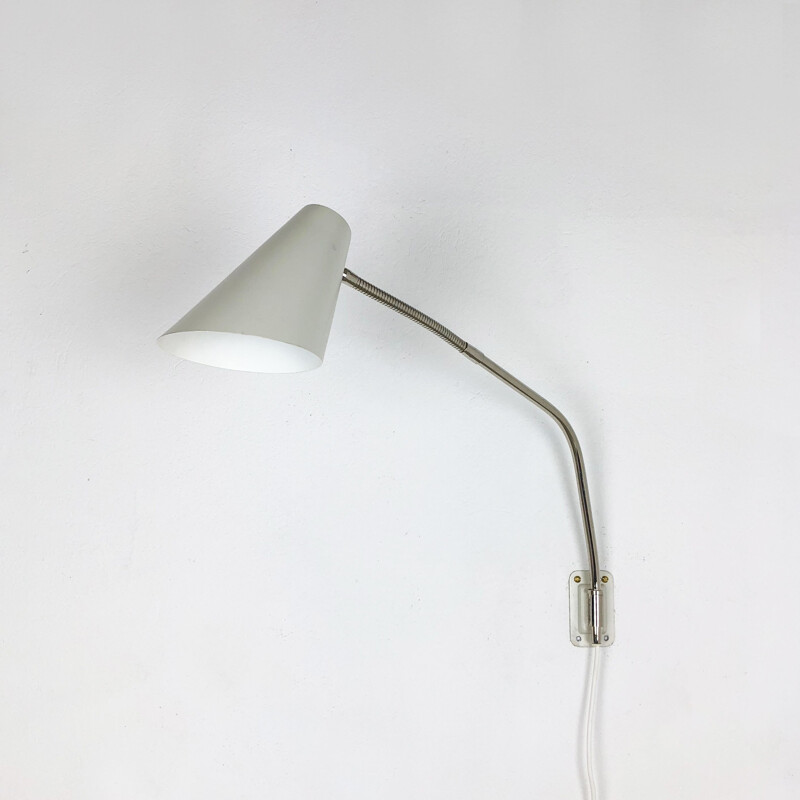 Vintage metal wall lamp by Kaiser Leuchten, Germany 1960