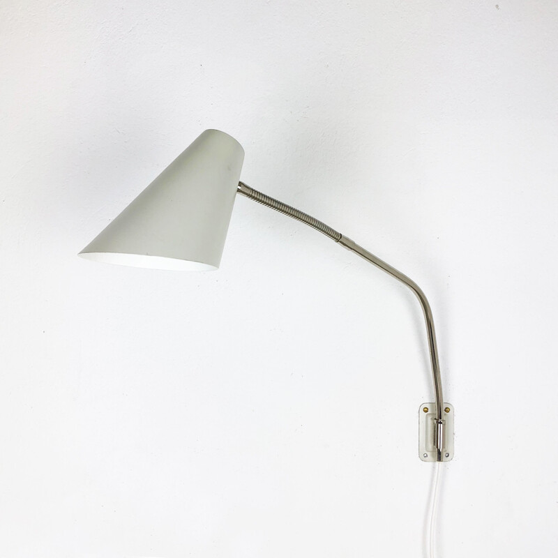 Vintage metal wall lamp by Kaiser Leuchten, Germany 1960