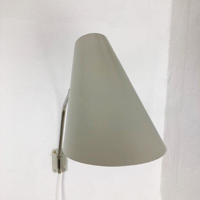 Vintage metal wall lamp by Kaiser Leuchten, Germany 1960