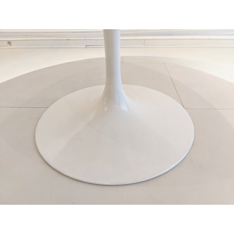 Vintage 137cm Knoll Tulip table in marble by Eero Saarinen