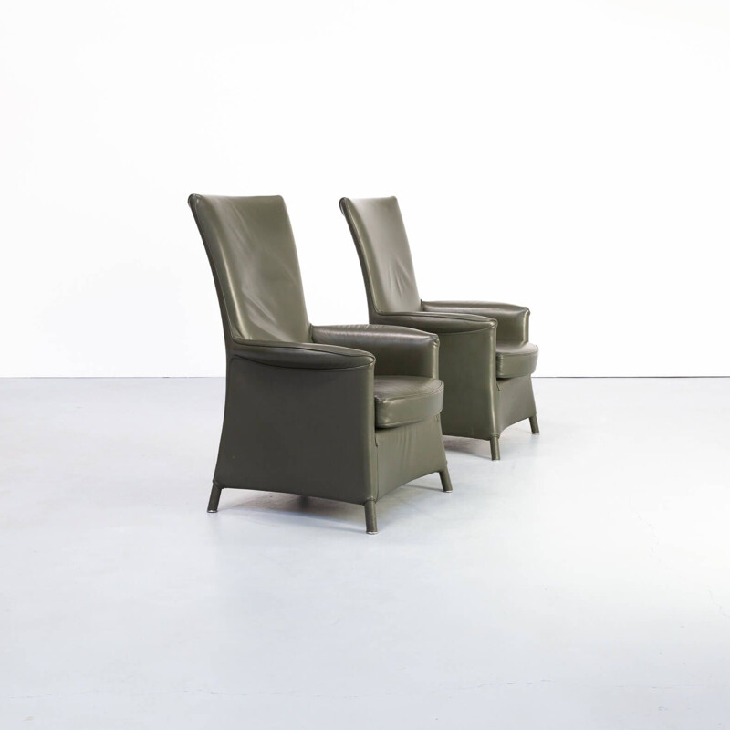 Pair of vintage Paolo Piva alta armchair for Wittmann 1990s