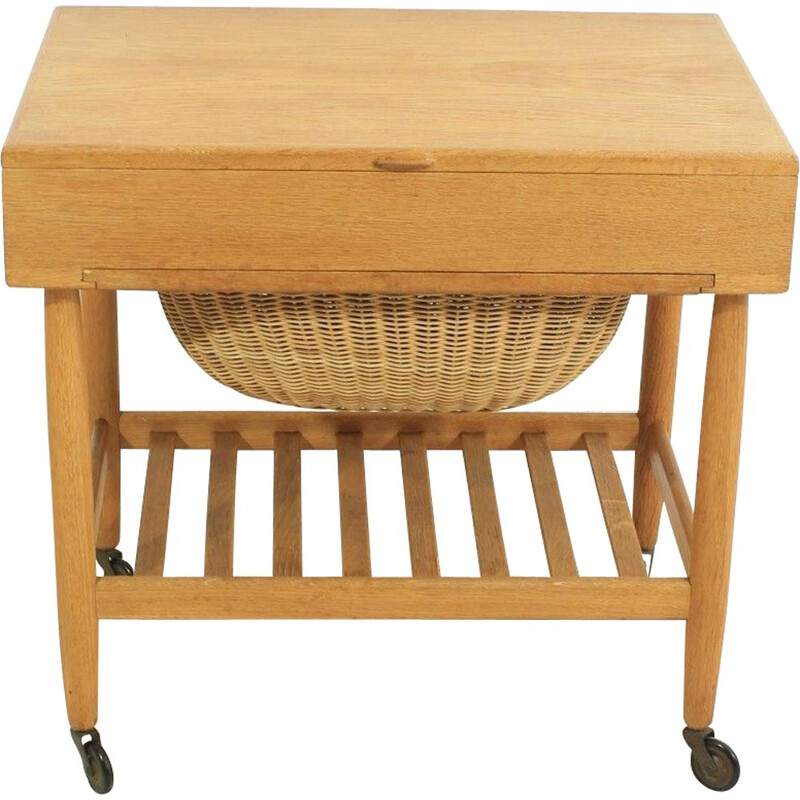 Mid-century sewing trolley by Ejvind Johansson for Vitré Danish 1960s