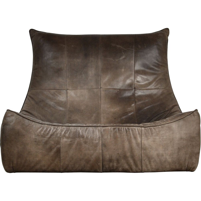 Vintage The Rock Leather Sofa by Gerard van den Berg for Montis 1970s