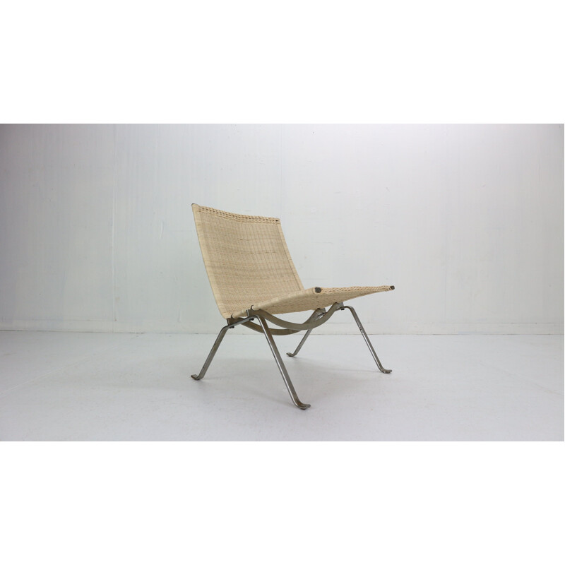 Vintage Poul Kjaerholm Easy Chair For E. Kold Christensen Denmark 1956s