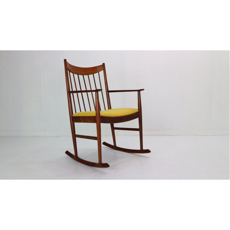 Vintage Arne Vodder Rocking Chair for Sibast Denmark 1960s