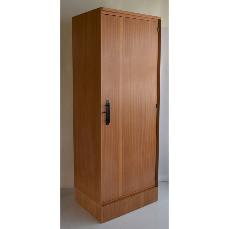 Vintage mahogany wardrobe Parisian wardrobe natural blond mahogany 1960s