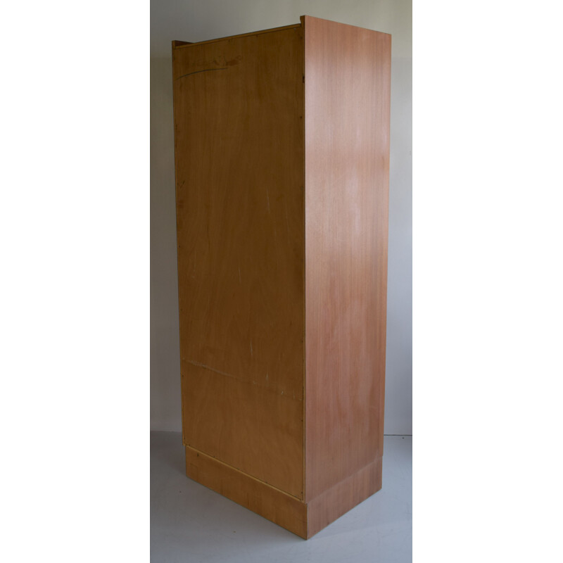 Vintage mahogany wardrobe Parisian wardrobe natural blond mahogany 1960s