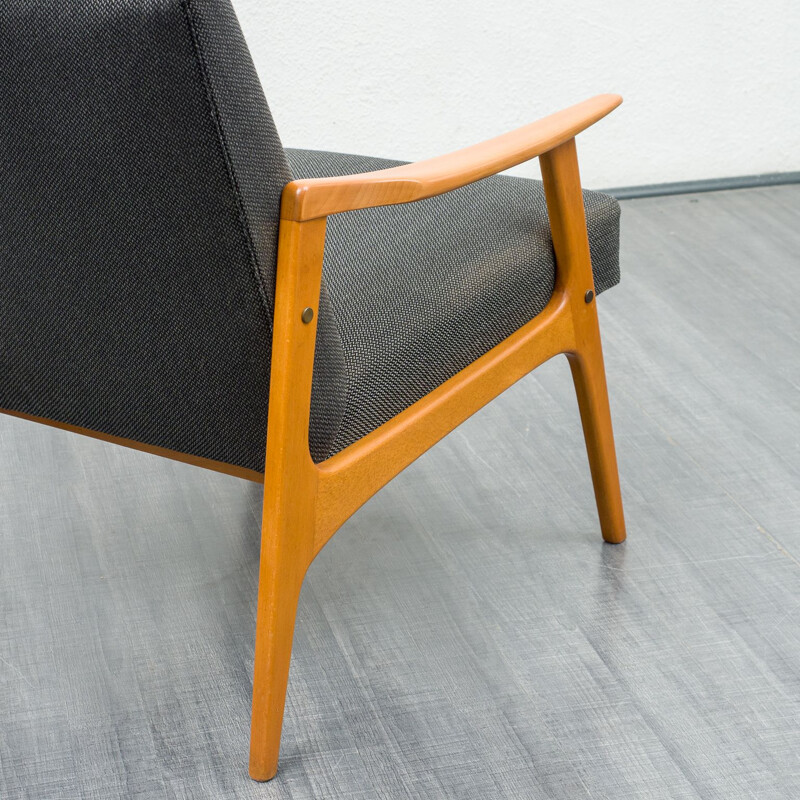 Vintage easy chair with foot stool 1960s