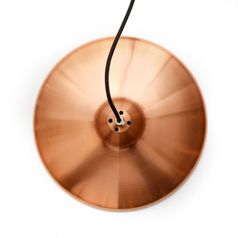 Vintage lamp in copper lacquered Scandinavian 1960s