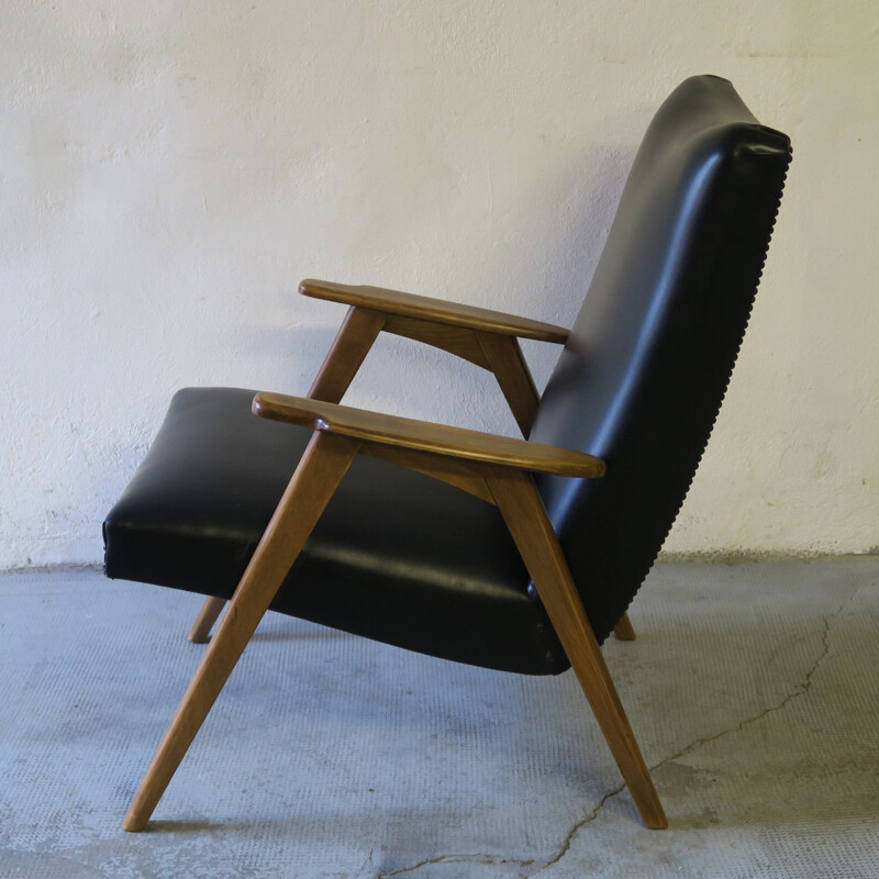 Vintage leatherette armchair 1960s