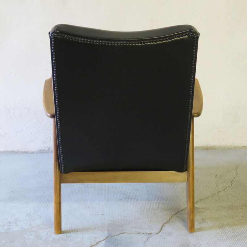 Vintage leatherette armchair 1960s