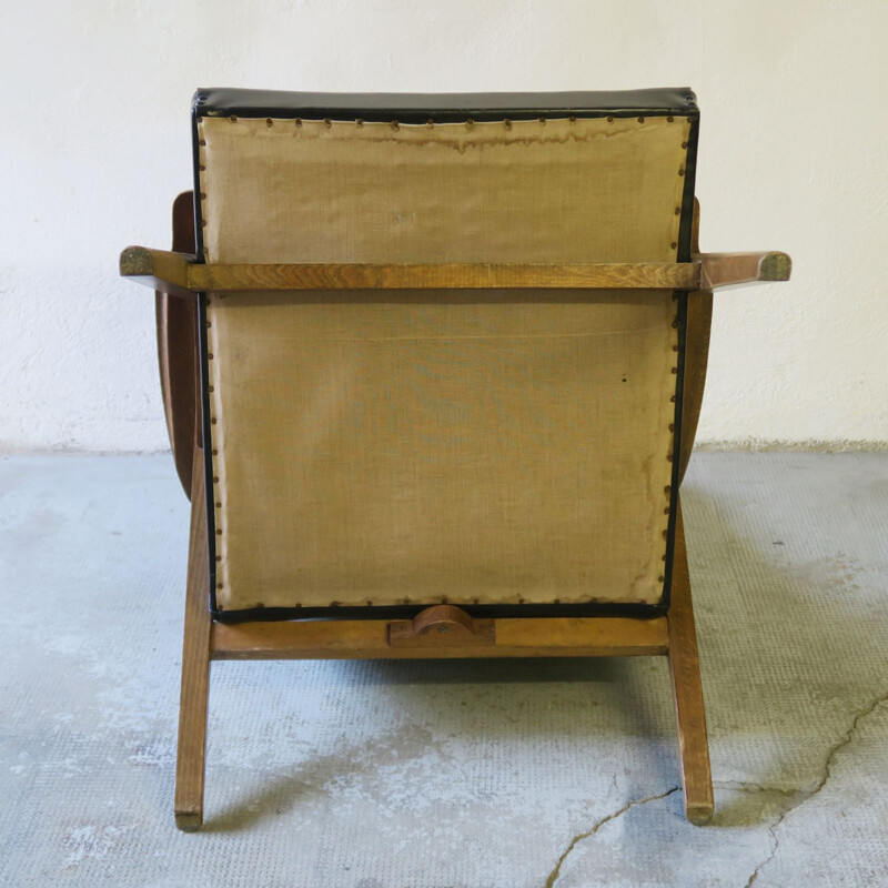 Vintage leatherette armchair 1960s