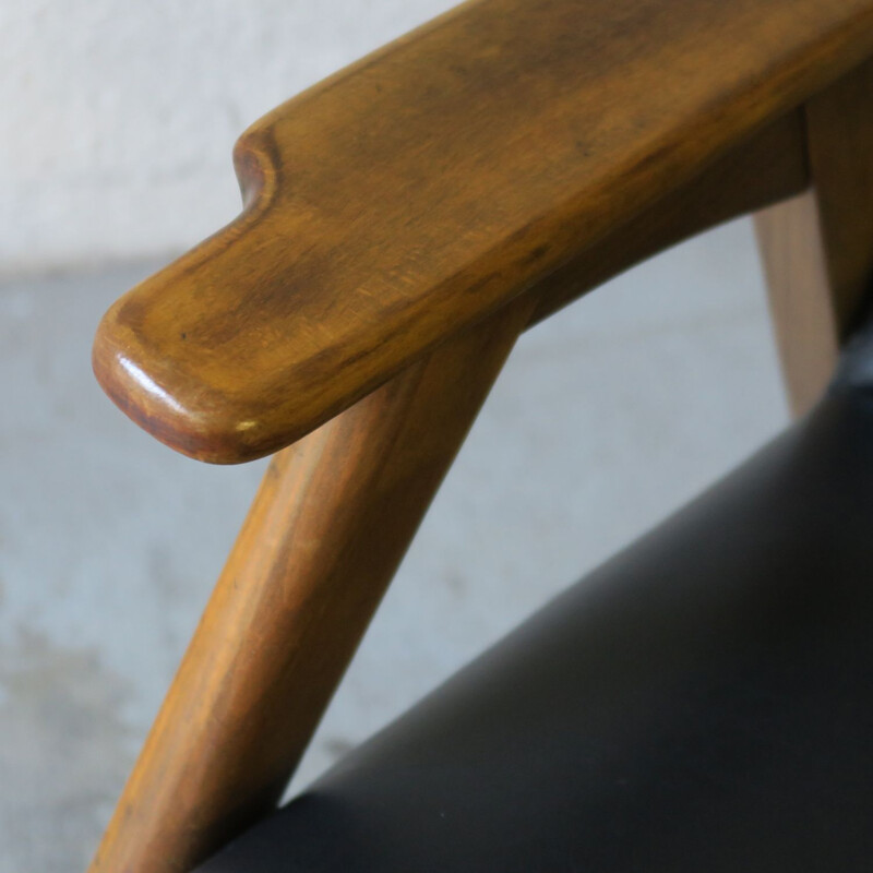 Vintage leatherette armchair 1960s