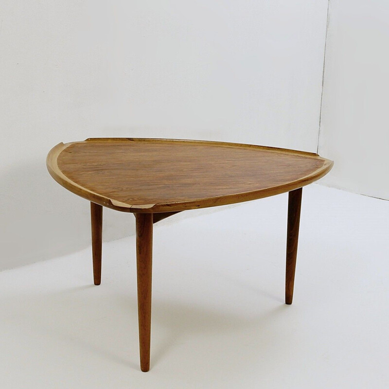 Vintage coffee table by Johannes Andersen for CFC Silkeborg Denmark 1960s