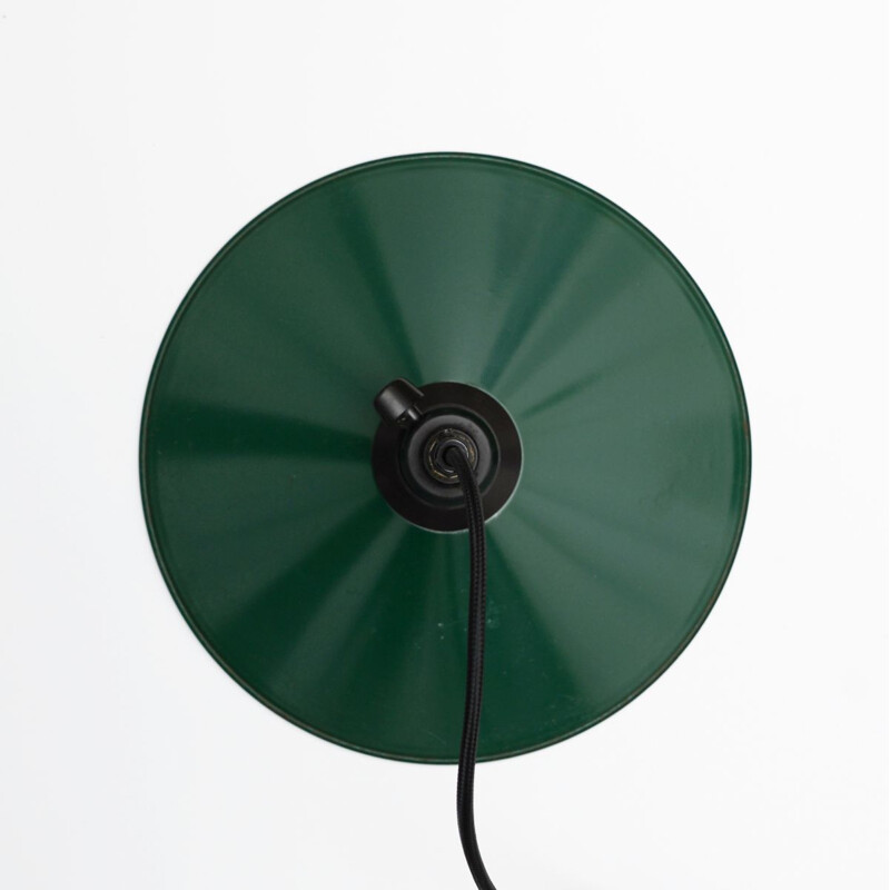 Vintage green pendant lamp Denmark 1950s