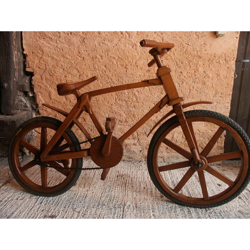 Vélo vintage en bois de teck pour Startek