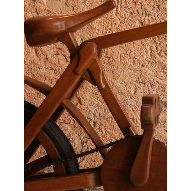 Vélo vintage en bois de teck pour Startek
