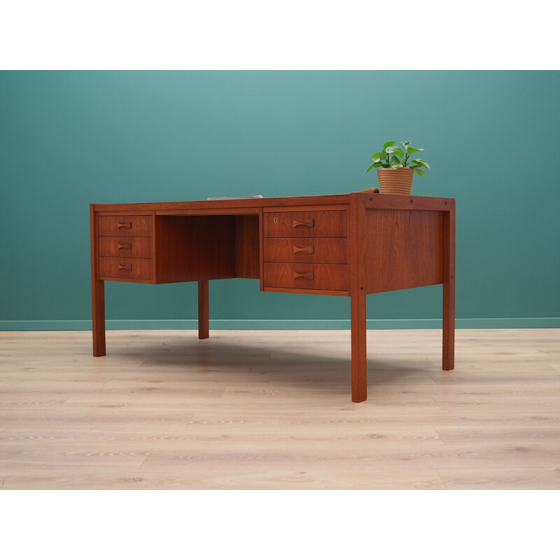 Vintage Teak desk Denmark 1970s