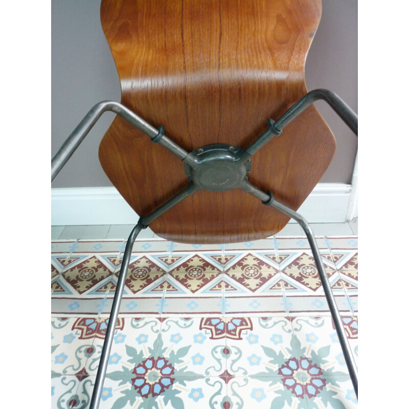 Chaise vintage en teck danoise 1950