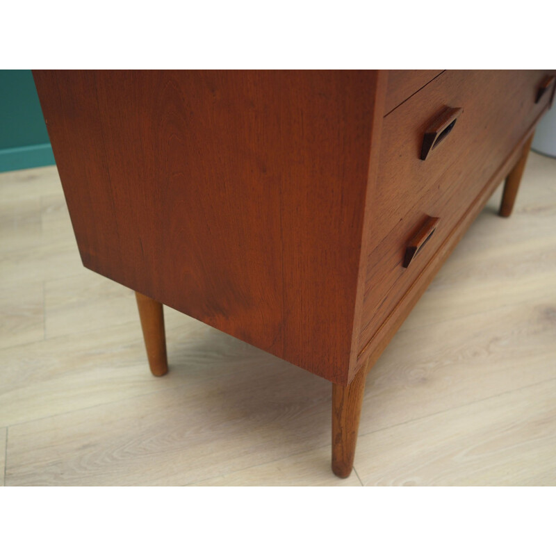 Vintage Teak bookcase Johannes Sorth Denmark 1970s