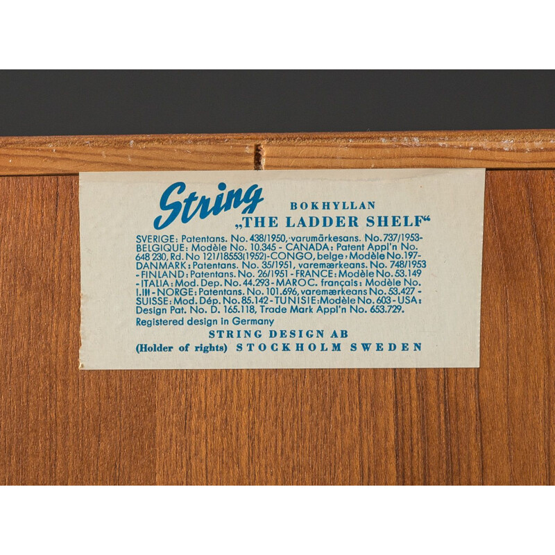 Etagère à cordes vintage par Nils Strinning 1950