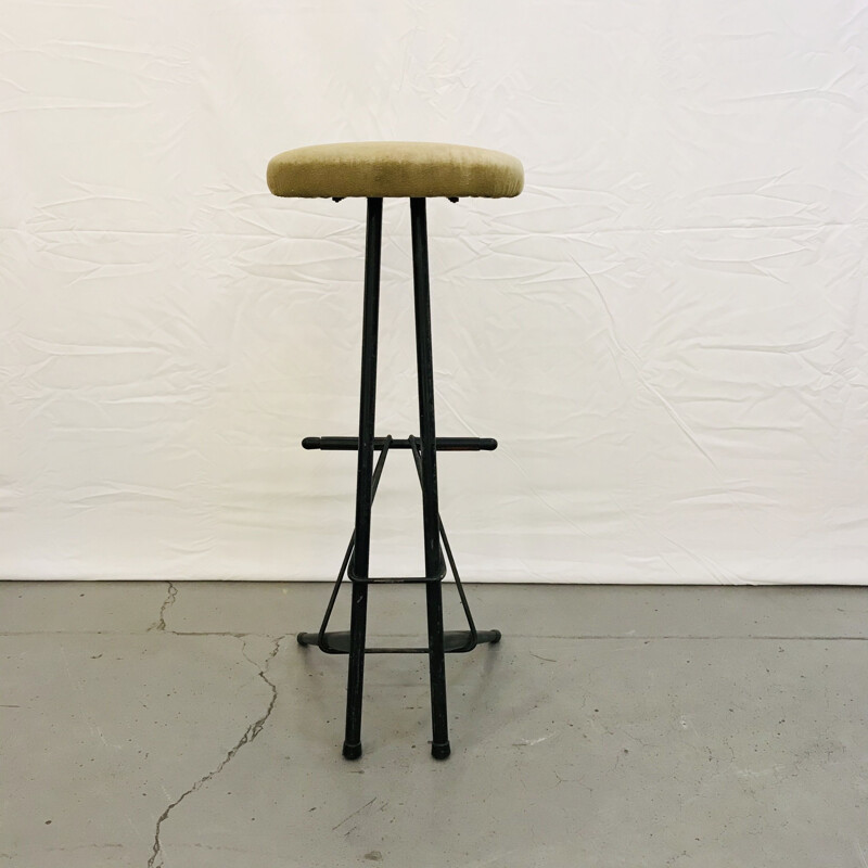 Set of 3 vintage bar stools by Willy Van Der Meeren for Tubax 1950s