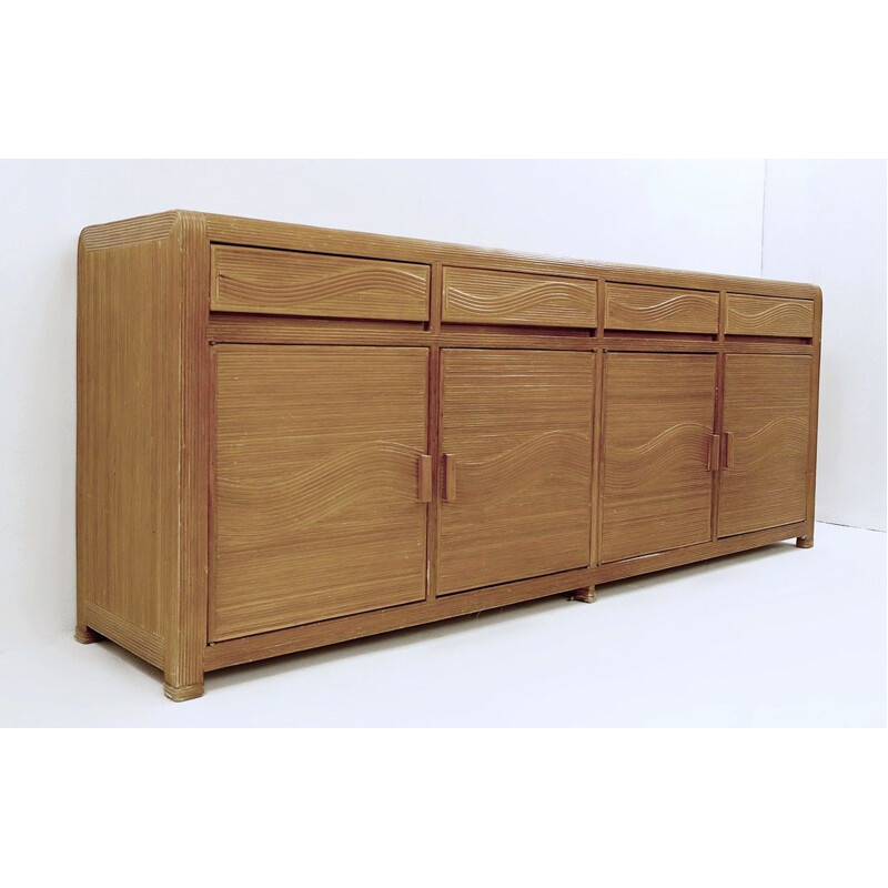 Vintage Italian rattan sideboard