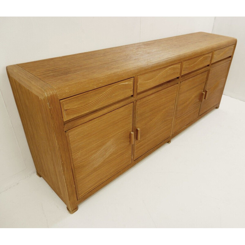 Vintage Italian rattan sideboard