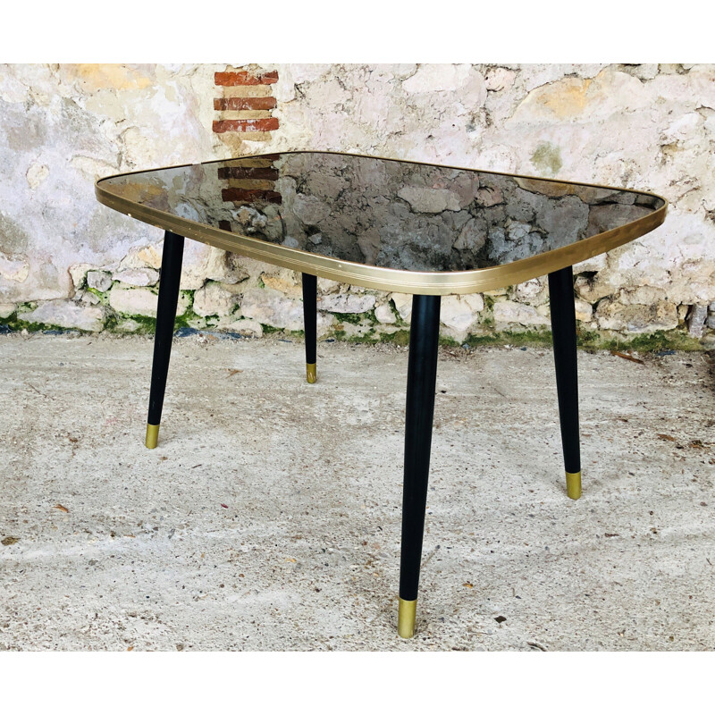 Vintage coffee table in plexiglas and formica 1960s