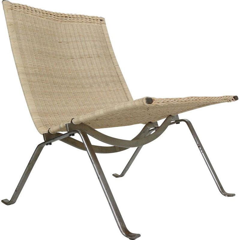 Vintage fauteuil Poul Kjaerholm voor E. Kold Christensen Denemarken 1956