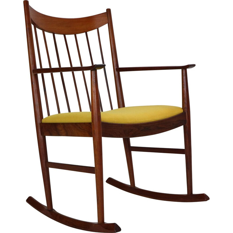 Rocking Chair vintage Arne Vodder pour Sibast Danemark 1960