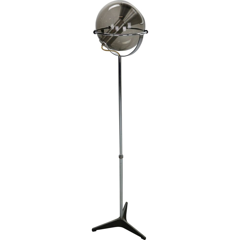 Vintage Frank Ligtelijn Adjustable Globe Floor Lamp for Raak Dutch 1960s
