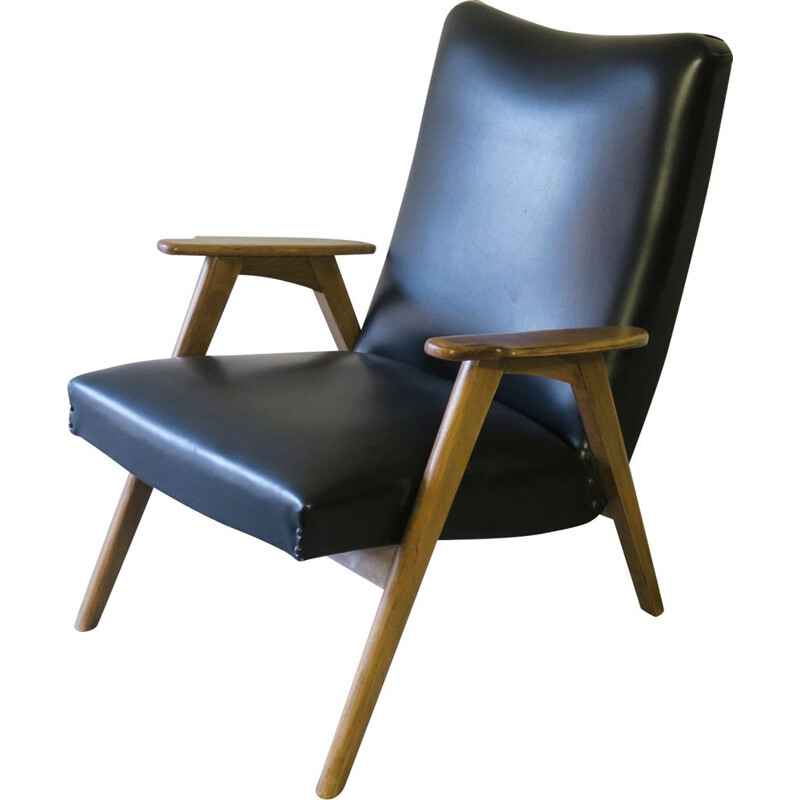 Vintage leatherette armchair 1960s