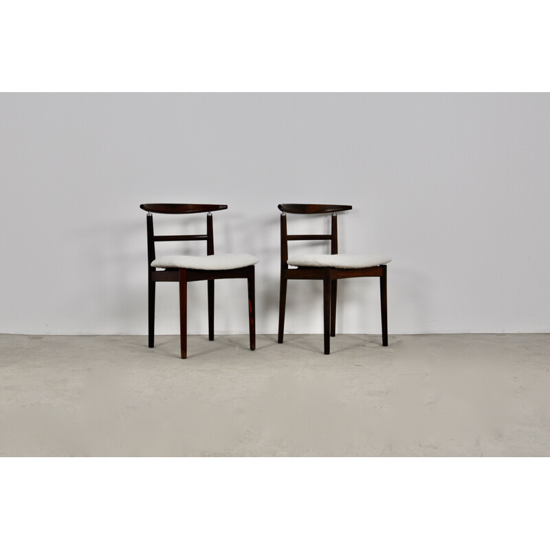 Pair of Vintage Dining Chairs by Helge Sibast & Jörgen Rammeskov for Sibast furniture, 1962