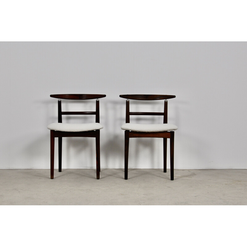 Pair of Vintage Dining Chairs by Helge Sibast & Jörgen Rammeskov for Sibast furniture, 1962
