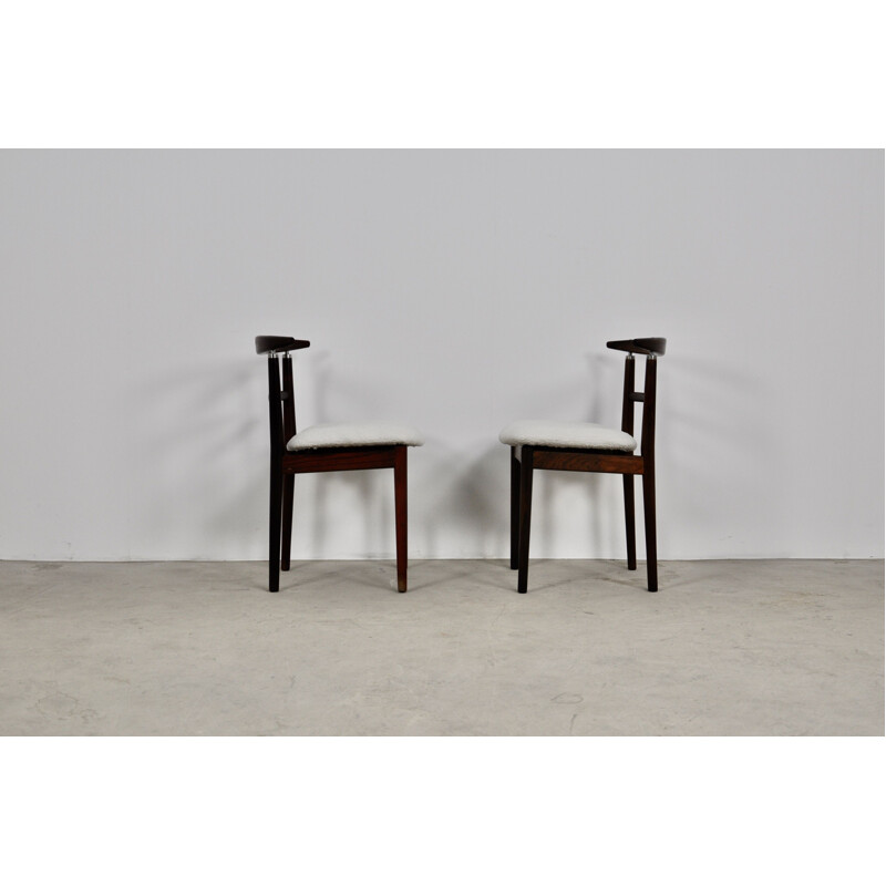 Pair of Vintage Dining Chairs by Helge Sibast & Jörgen Rammeskov for Sibast furniture, 1962