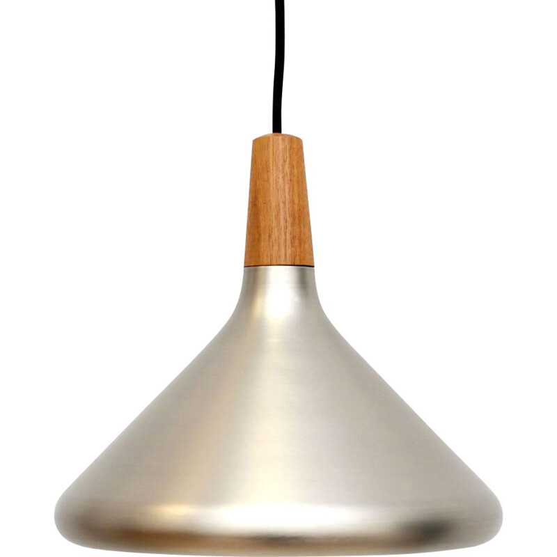 Vintage silver Hanging Lamp Danish 1980s