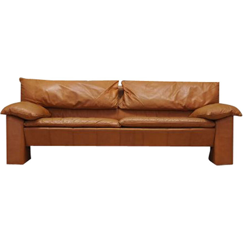 Vintage Leather sofa Denmark 1960s