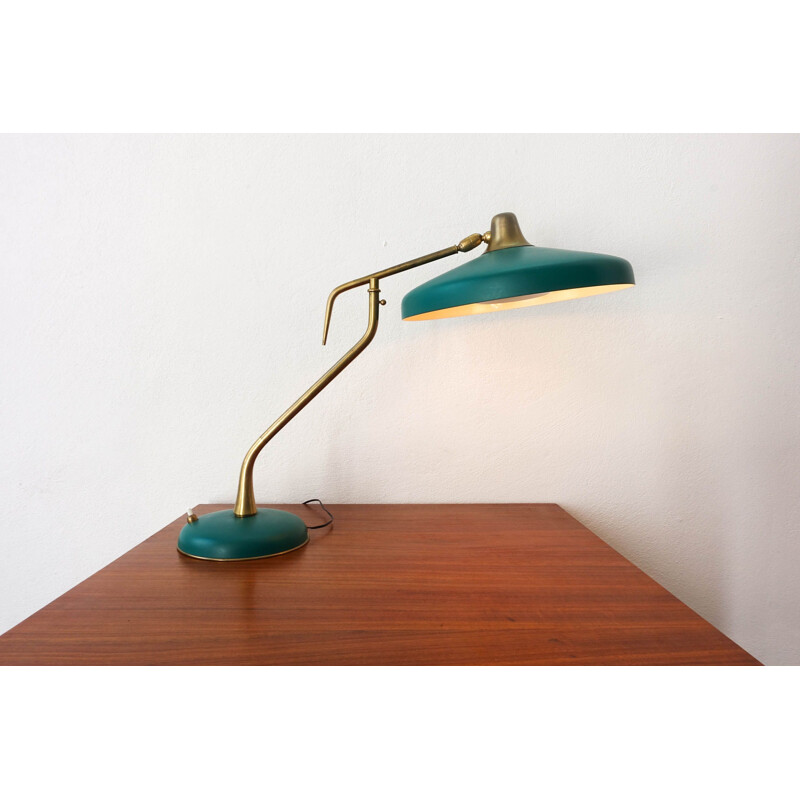 Lampe de table vintage de Oscar Torlasco pour Lumi, Italie 1950