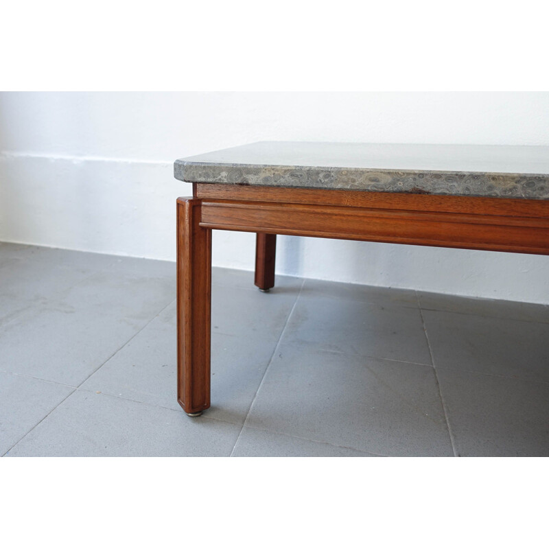 Table basse vintage de José Espinho pour l'hôtel Estoril Sol, modèle d'exportation, Portugal 1970