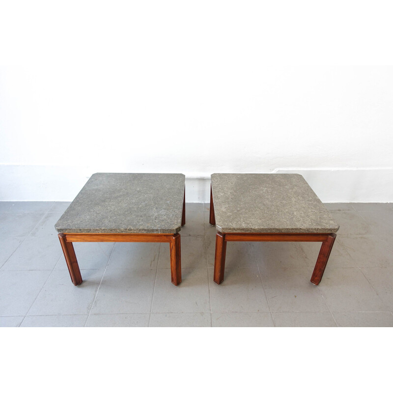 Pair of vintage side tables by José Espinho for the Estoril Sol Hotel, Export model, Portugal 1970